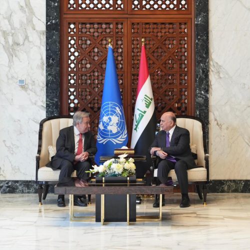 غوتيريش يؤكد استمرار دعم المنظمة الدولية للعراق