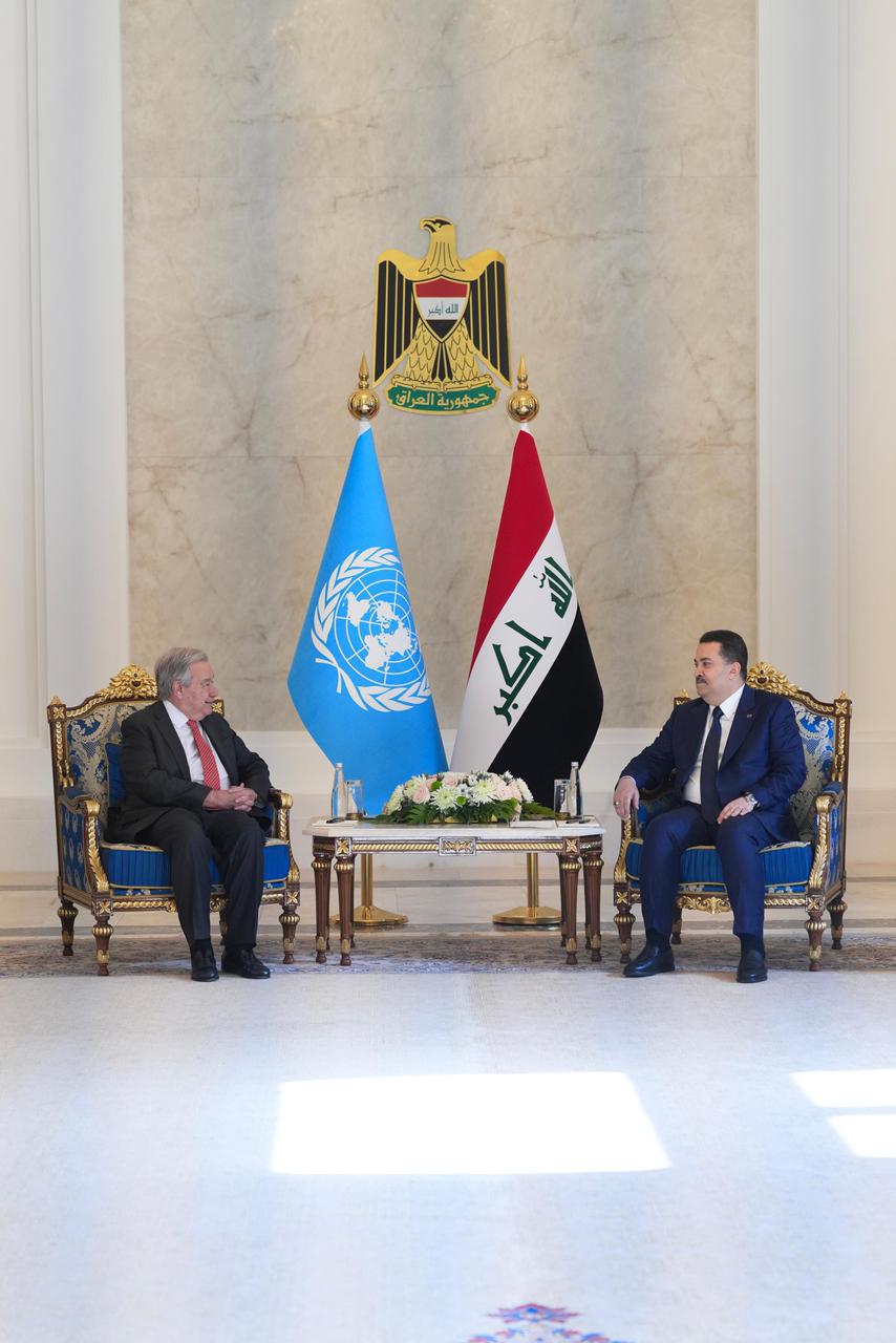 غوتيريش: مستمرون بدعم العراق من خلال أطر تعاون جديدة تتناسب مع المرحلة المقبلة
