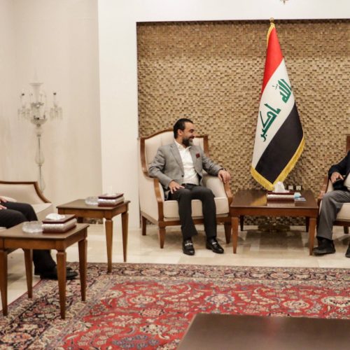 الرئيس الحلبوسي والعامري يناقشان آخر التطورات ومشاورات تشكيل الحكومة