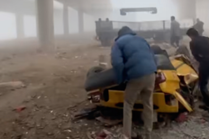 مصرع مواطن خمسيني نتيجة سقوط عجلته من أعلى جسر الشعلة ببغداد بسبب الضباب