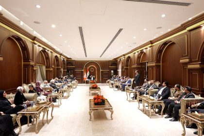 الرئيس الحلبوسي يؤكد على اعضاء كتلة "تقدم" ان يكونوا قدر المسؤولية بالحفاظ على الاستحقاقات