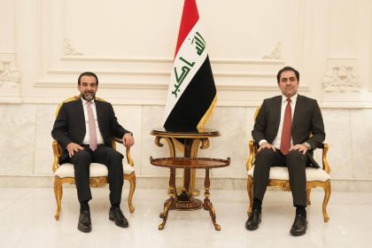 رئيس حزب تقدم الرئيس محمد الحلبوسي يلتقي محسن المندلاوي