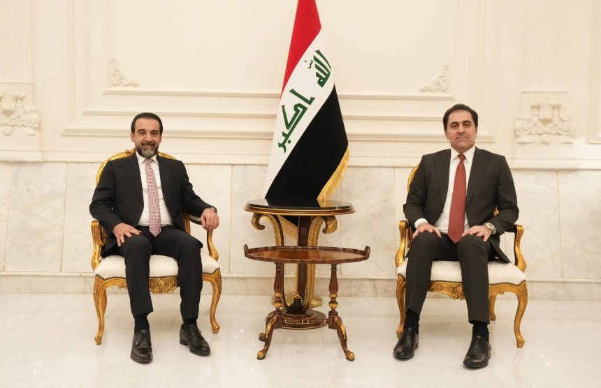 رئيس حزب تقدم الرئيس محمد الحلبوسي يلتقي محسن المندلاوي