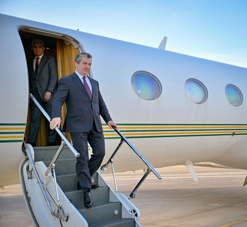 رئيس حكومة إقليم كردستان مسرور بارزاني يصل الى مصر في زيارة رسمية