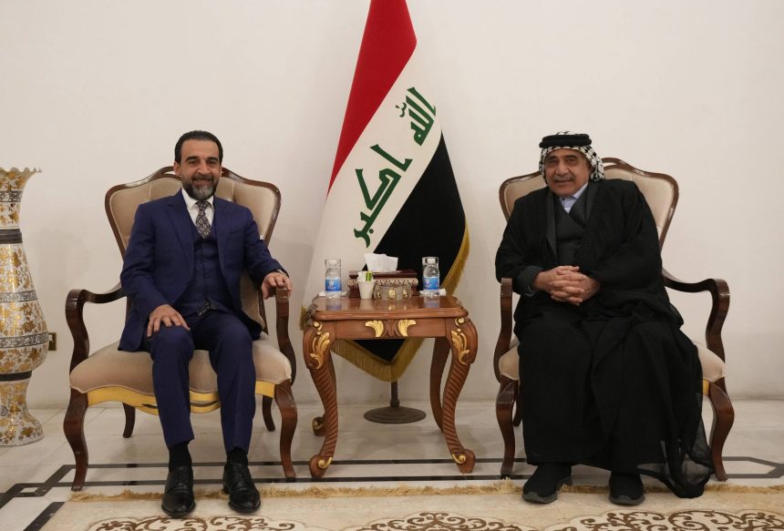 رئيس حزب تقدم الرئيس محمد الحلبوسي يلتقي رئيس مجلس الوزراء الأسبق عادل عبد المهدي