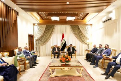 الرئيس الحلبوسي يبحث مع وفد الاعمار والتنمية أهمية استمرار الحوار لحسم الاستحقاقات الدستورية