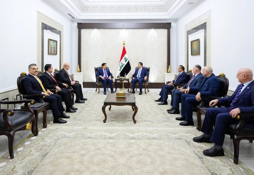 السوداني ووفد الديمقراطي يؤكدان أهمية الإسراع بإنجاز الاستحقاقات الدستورية