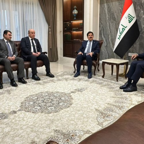 القاضي زيدان يبحث مع وفد الديمقراطي الكردستاني تعزيز التعاون والتنسيق بين السلطات الدستورية