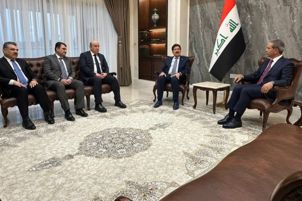 القاضي زيدان يبحث مع وفد الديمقراطي الكردستاني تعزيز التعاون والتنسيق بين السلطات الدستورية