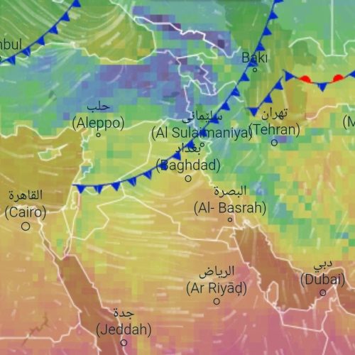 الأنواء تحذر من موجات غبار وتردي الرؤية بمناطق غرب العراق يوم غد