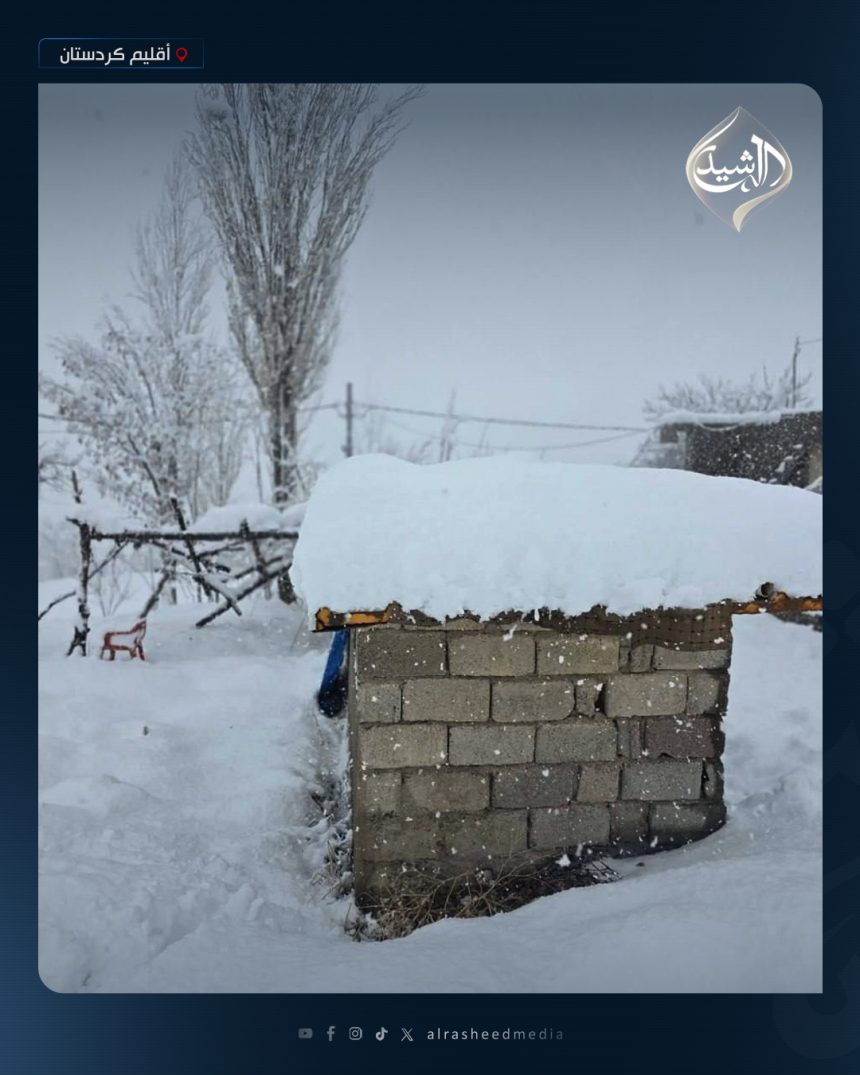 بالصور.. الثلوج تغطي مناطق في إقليم كردستان