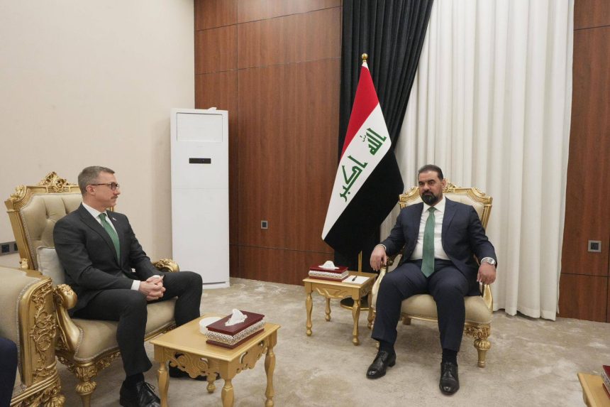 رئيس مجلس النواب ونائب رئيس بعثة الولايات المتحدة يؤكدان أهمية تعزيز العلاقات والتعاون بالمجالات كافة