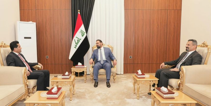 رئيس البرلمان الشيخ هيبت الحلبوسي يبحث مع السعداوي القضايا المتعلقة بقطاع النقل