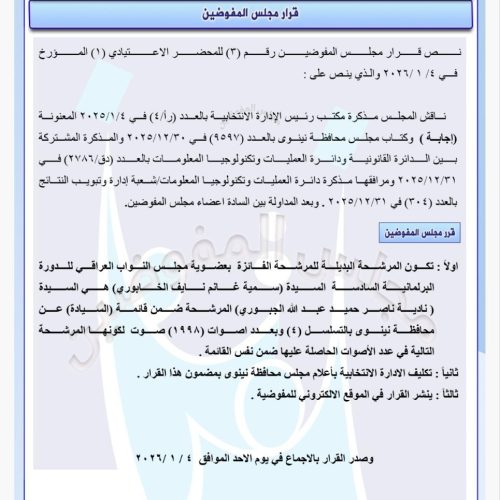 مفوضية الانتخابات تعلن بدلاء أعضاء مجالس المحافظات الفائزين بعضوية البرلمان