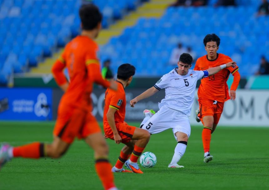 المنتخب الأولمبي العراقي يتعادل مع نظيره الصيني في اولى مبارياته بكأس آسيا