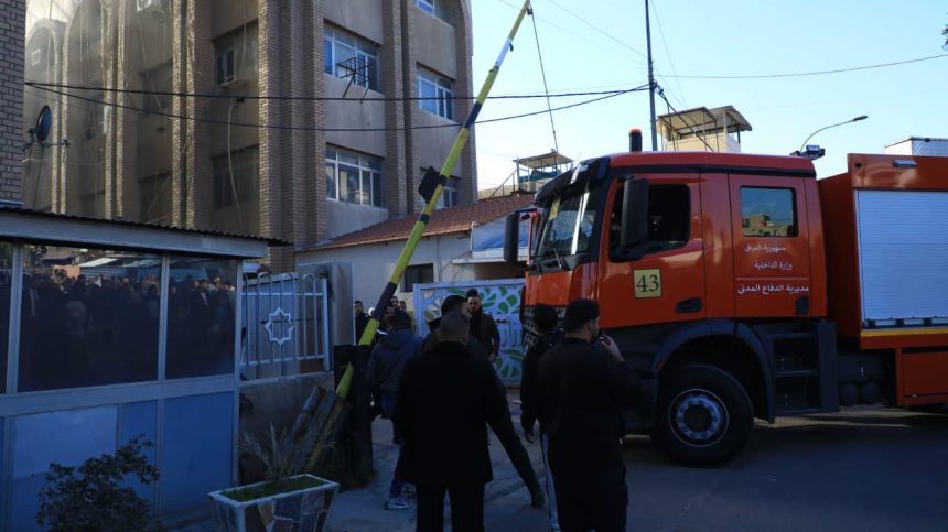 وزارة الزراعة تعلن إخماد الحريق الذي اندلع في مقرها دون إصابات