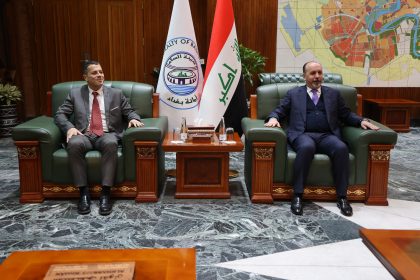 أمين بغداد ومدير مكتب اليونسكو يبحثان الشراكة في دعم مشاريع تصفية وتحسين نقاوة المياه