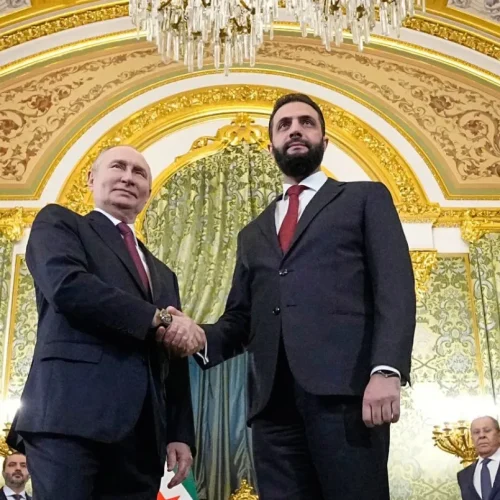 الرئيس الروسي يستقبل نظيره السوري في الكرملين بالعاصمة موسكو