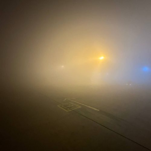 توقف مؤقت للحركة الملاحية في مطار اربيل الدولي بسبب الضباب الكثيف