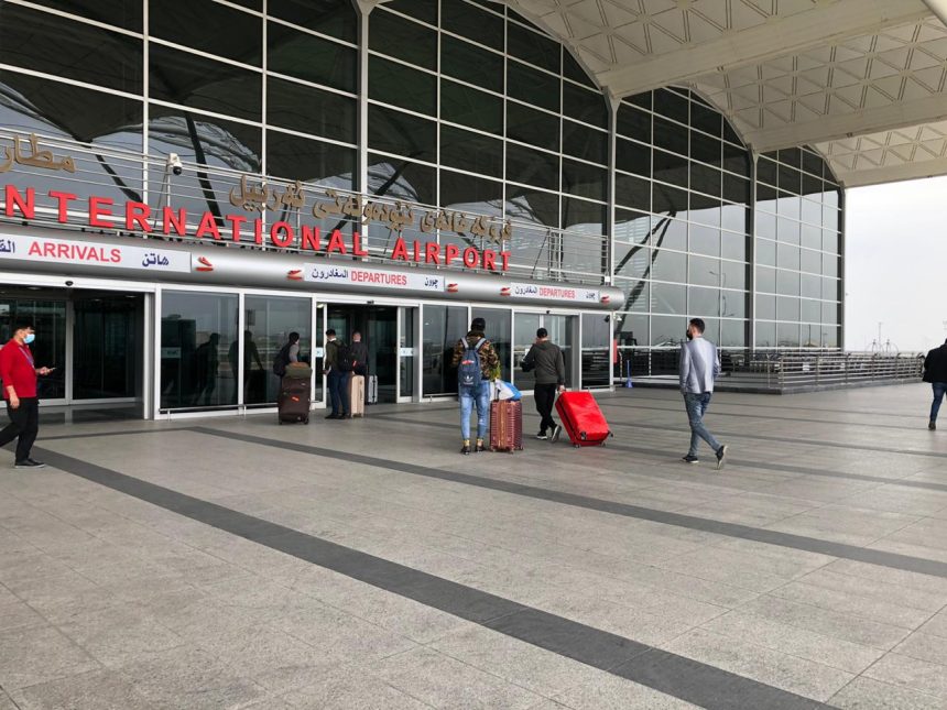 مطار أربيل يعلن استئناف الرحلات الجوية بعد توقفها بسبب الضباب