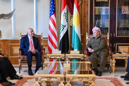 بارزاني للمبعوث الأمريكي: الاستقرار الحقيقي ومعالجة الأزمات بالعراق مرهونان بتنفيذ الدستور وحماية سيادته