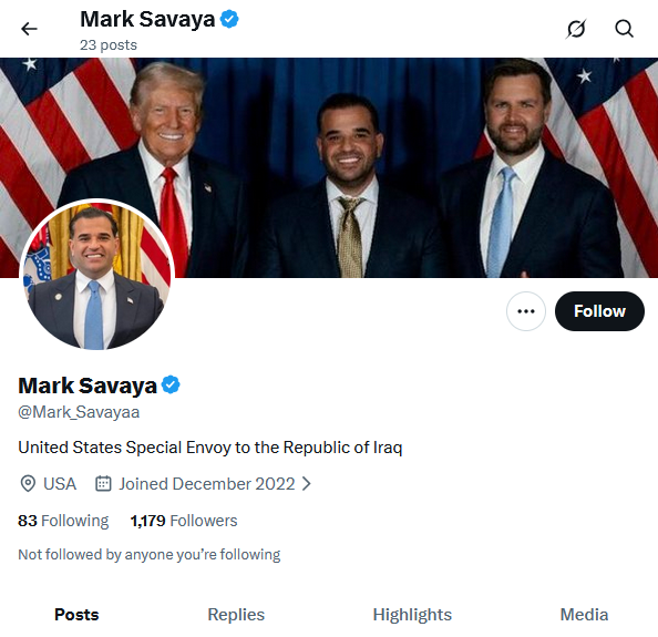 الإعلام الرقمي: حساب مارك سافايا الموثق على إكس مزيف وتغيّر اسمه 4 مرات ويُدار من تركيا