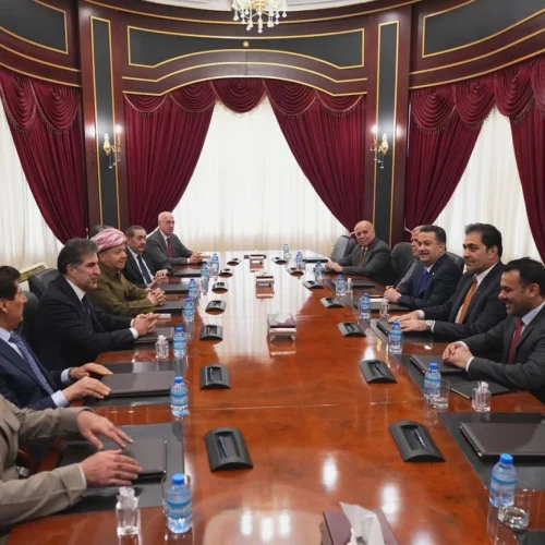 وفد الاطار التنسيقي والاتحاد الوطني يؤكدان أهمية حسم منصب رئاسة الجمهورية والمضي بإكمال الاستحقاقات الدستورية