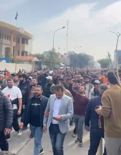 بالفيديو.. مسيرة للتجار باتجاه ساحة التحرير وسط بغداد رفضاً لزيادة الضرائب والتعرفة الكمركية