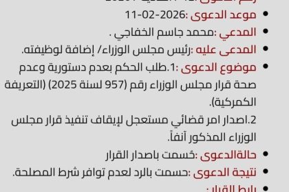 المحكمة الاتحادية تنشر قرار رد الدعوى المتعلقة بزيادة التعرفة الجمركية لعدم توفر شرط المصلحة