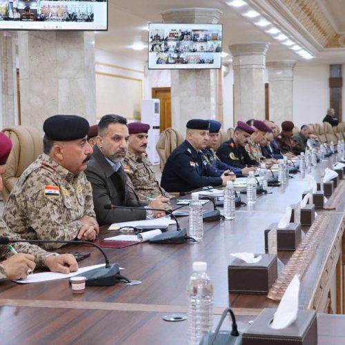 اجتماع أمني موسع لمناقشة حماية السجون وتأمين الحدود العراقية السورية وخطط شهر رمضان
