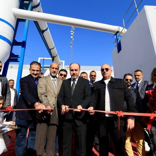 أمين بغداد يفتتح منظومة إزالة الروائح في محطة مجاري الكاظمية