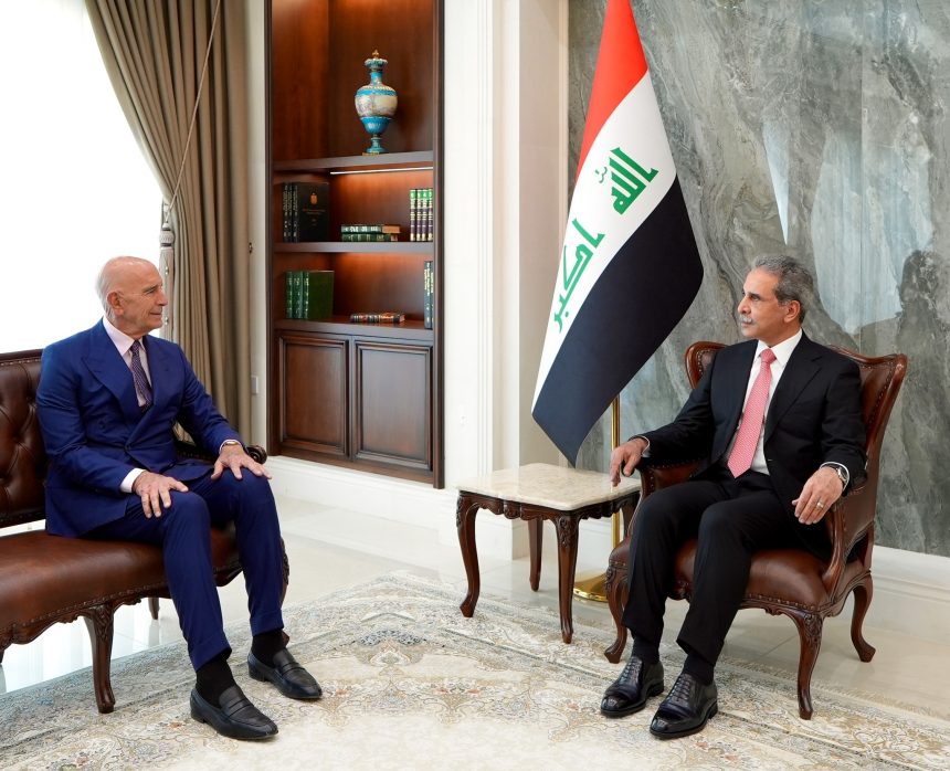 رئيس مجلس القضاء الأعلى يبحث مع المبعوث الأمريكي دور القضاء في إكمال بقية الاستحقاقات الدستورية