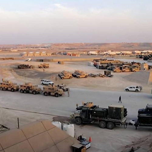 استهداف محيط قاعدة حرير في مطار أربيل بعدد من الصواريخ