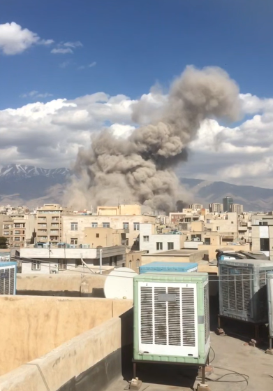 دوي انفجارات كبيرة في طهران