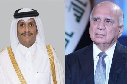 وزيرا خارجية العراق وقطر يدينان الهجمات التي استهدفت أراضي البلدين