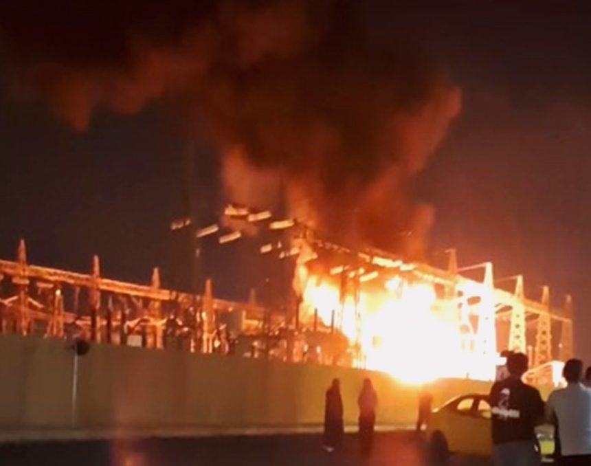 الداخلية تنفي سقوط مسيرة في محطة كهرباء "عكركوف": حمل زائد تسبب بانفجار محدود واندلاع حريق