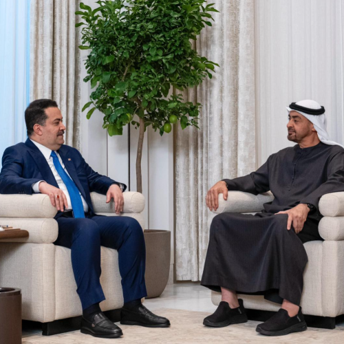 السوداني ورئيس الامارات يؤكدان ضرورة التنسيق العربي للحد من التصعيد والعمل على إنهاء الحرب