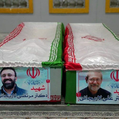 بدء مراسم تشييع لاريجاني في طهران