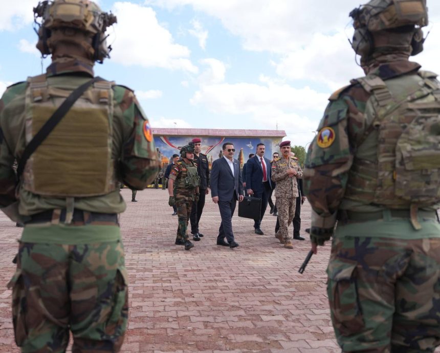 السوداني من مقر اللواء 62: نرفض استهداف القوات العسكرية والأمنية بجميع تشكيلاتها وصنوفها