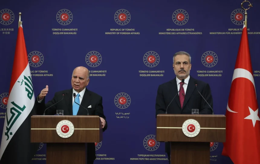 وزيرا خارجية العراق وتركيا يبحثان الحرب في المنطقة وتداعياتها على الأمن الإقليمي