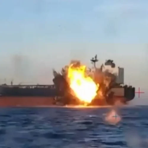 ‏وزير النقل التركي: استهداف ناقلة نفط بطائرة مسيّرة في البحر الأسود