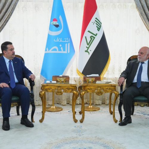 السوداني والعبادي يؤكدان اهمية مواجهة محاولات زج العراق في الحرب