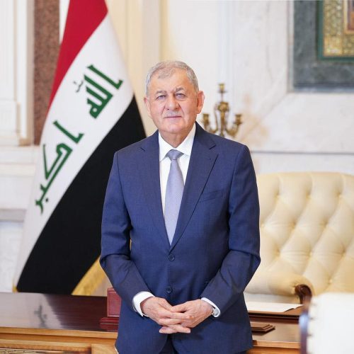 رئيس الجمهورية يؤكد لنظيره الإيراني موقف العراق الرسمي الرافض للحرب