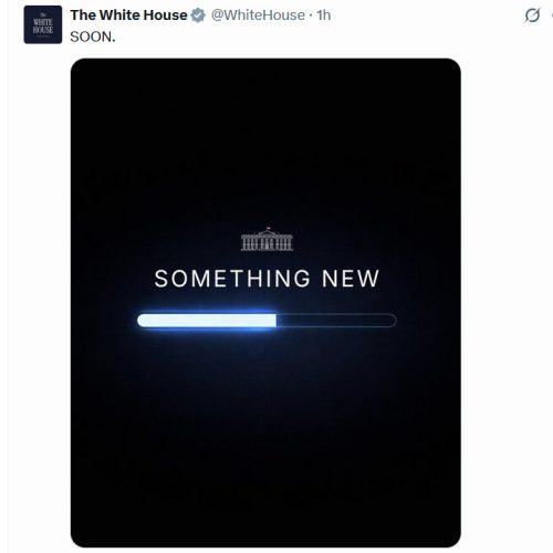 البيت الأبيض يلمّح لإعلان مرتقب بمنشور غامض: شيء جديد قريبًا