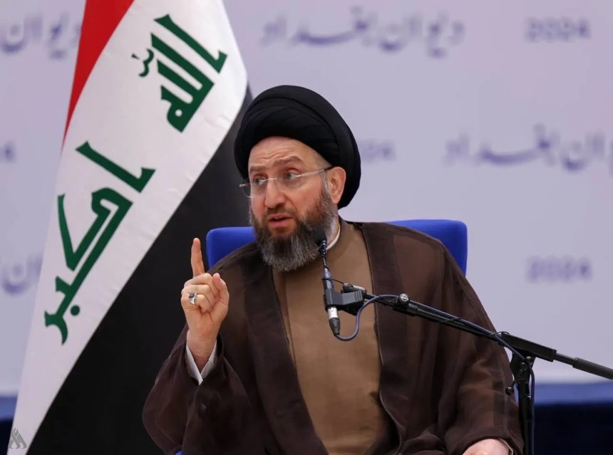 الحكيم يدين استهداف منزل رئيس إقليم كردستان في دهوك ويعده عملاً خطيراً يهدد أمن العراق