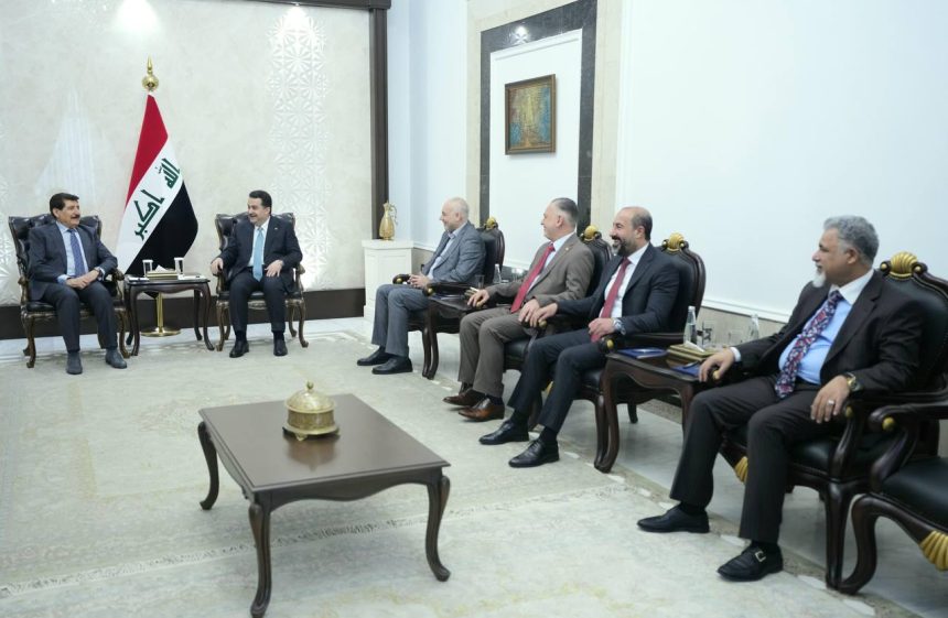 السوداني ووفد الديمقراطي الكردستاني يؤكدان أهمية استمرار المشاورات والسعي الحثيث نحو إكمال الاستحقاقات الدستورية