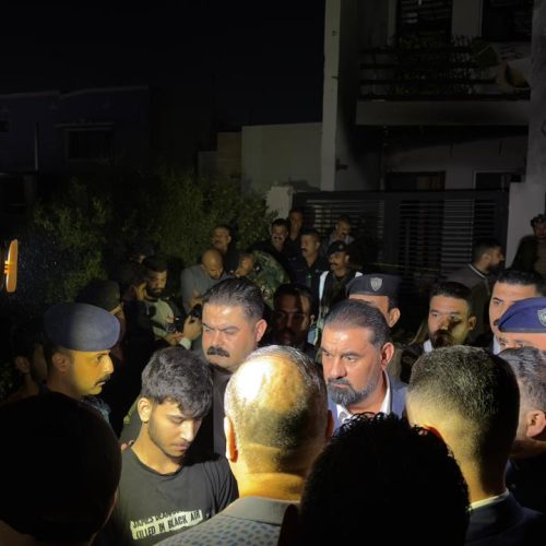 رئيس مجلس النواب هيبت الحلبوسي يزور موقع حادث العامرية في بغداد