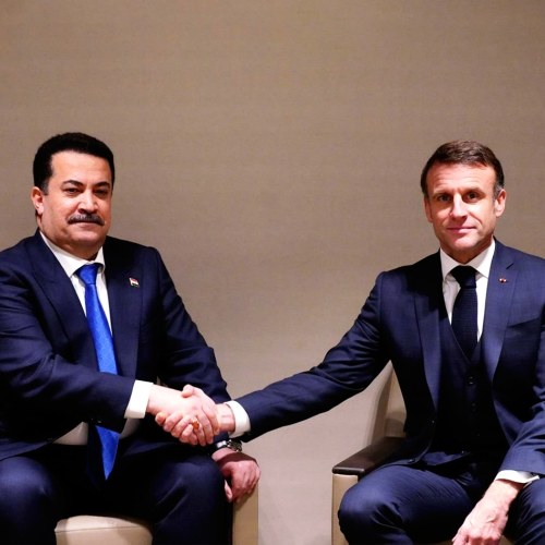 السوداني يبلغ ماكرون باعتقال المتورّطين بمقتل ضابط فرنسي بهجوم مسيّرة في أربيل