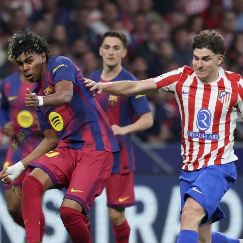 أتلتيكو مدريد يقصي برشلونة ويبلغ نصف نهائي دوري أبطال اوروبا