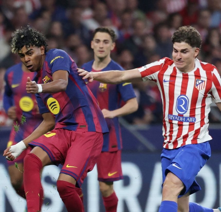 أتلتيكو مدريد يقصي برشلونة ويبلغ نصف نهائي دوري أبطال اوروبا